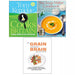 Tom Kerridge Cooks Britain HB,No Grain Smarter Brain,Soup Maker Cookbook 3 Books Set - The Book Bundle