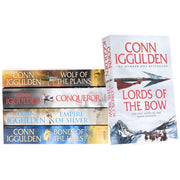 Conqueror 5 books collection set by Conn Iggulden, paperback fiction series, featuring historical novels in a Harper Collins edition.