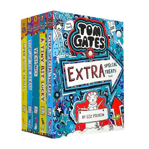 Tom Gates Series 2: 5 Books Collection Set by Liz Pichon (Extra Special Treats, A Tiny Bit Lucky) - Fiction - Paperback