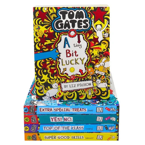 Tom Gates Series 2: 5 Books Collection Set by Liz Pichon (Extra Special Treats, A Tiny Bit Lucky) - Fiction - Paperback