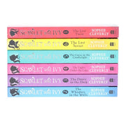 Six paperback Scarlet and Ivy book collection by Sophie Cleverly, featuring colorful covers from the HarperCollins fiction series.