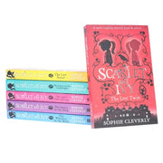 Six paperback Scarlet and Ivy book collection by Sophie Cleverly, featuring colorful book covers from the HarperCollins series.