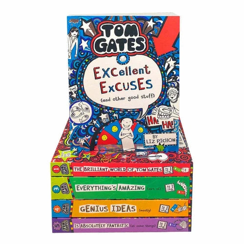 Tom Gates Series 5-Book Collection Set by Liz Pichon for Kids - Fiction - Paperback