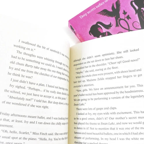 Six paperback Scarlet and Ivy books by Sophie Cleverly from HarperCollins, featuring colorful covers and book titles in the collection.