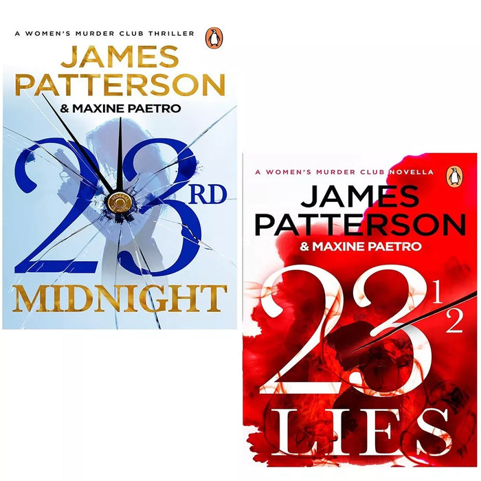 Women's Murder Club Series 2 Books Set by James Patterson (23rd Midnight,23 ½ Lie) - The Book Bundle