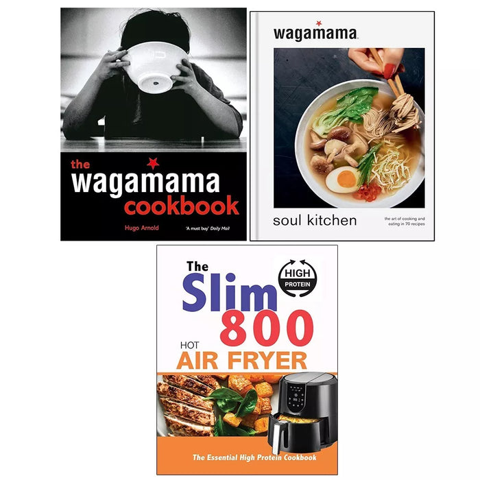 Slim 800 Hot Air Fryer,wagamama Soul Kitchen (HB), Wagamama Cookbook 3 Books Set - The Book Bundle