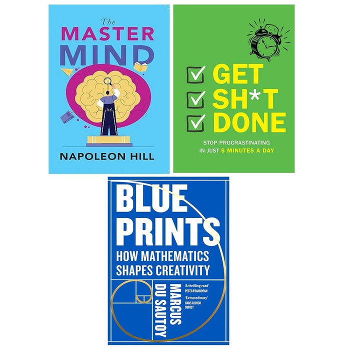 Get Sh*t Done Chartwell, Master Mind Napoleon Hill, Blueprints (HB) 3 Books Set - The Book Bundle