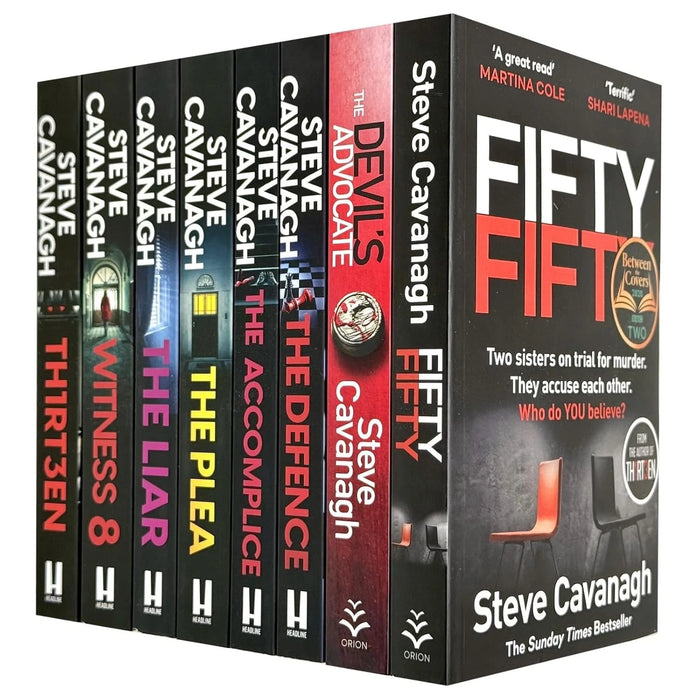 Eddie Flynn Series 8 Books Collection Set by Steve Cavanagh (Twisted,Thirteen, The Defence, The Plea, The Liar) - The Book Bundle