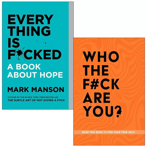 Everything Is F*cked Book About Hope, Who The F ck Are You Chartwell 2 Books Set - The Book Bundle