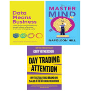 Day Trading Attention HB, Data Means Business, Master Mind Napoleon Hill 3 Books Set - The Book Bundle