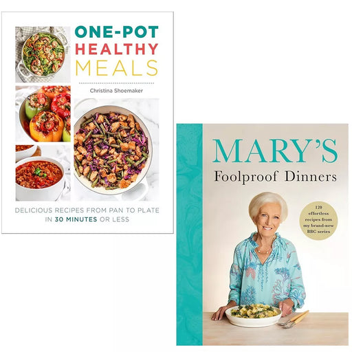 Mary Berry Foolproof Dinners (HB), One Pot Healthy Meals Christina 2 Books Set - The Book Bundle