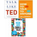 Talk Like TED, How to Talk to Anyone, Kick Ass Small Talk Chartwell 3 Books Set - The Book Bundle