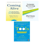 Vermilion book set by Phil Stutz and Barry Michels including "Coming Alive" and "Lessons for Living" with three inspiring titles.