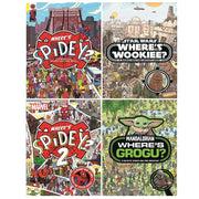 Star Wars & Where's Spidey? Search and Find Activity Book Set 2: 4 Books Collection Set (Where's Grogu?, Where's The Wookiee?, Where's Spidey? & Search The Spider-verse) - The Book Bundle