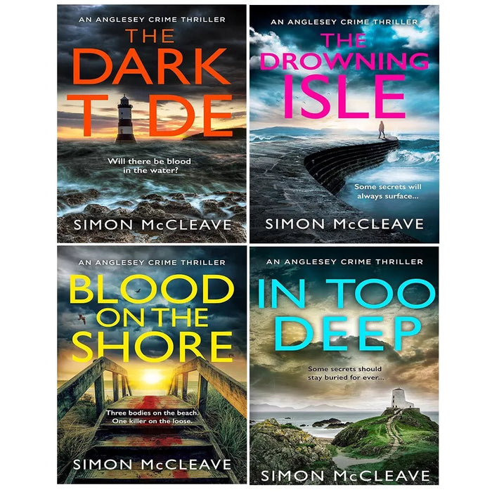 Anglesey Series Collection 4 Books Set by Simon McCleave (Dark Tide,Drowning Isle) - The Book Bundle