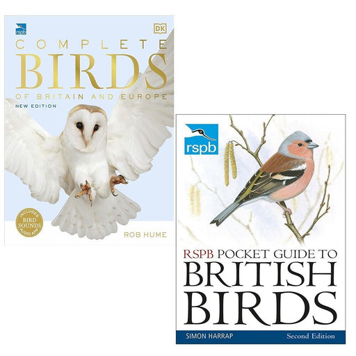 RSPB Pocket Guide to British Birds, RSPB Complete Birds of Britain 2 Books Set - The Book Bundle