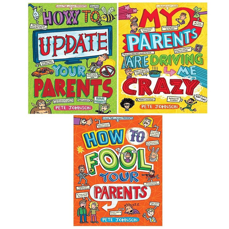 Louis the Laugh Series Collection 3 Books Set by Pete Johnson - The Book Bundle