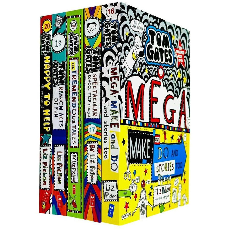 Tom Gates Series 4: 5 Books Collection Set By Liz Pichon 16-20 book - The Book Bundle