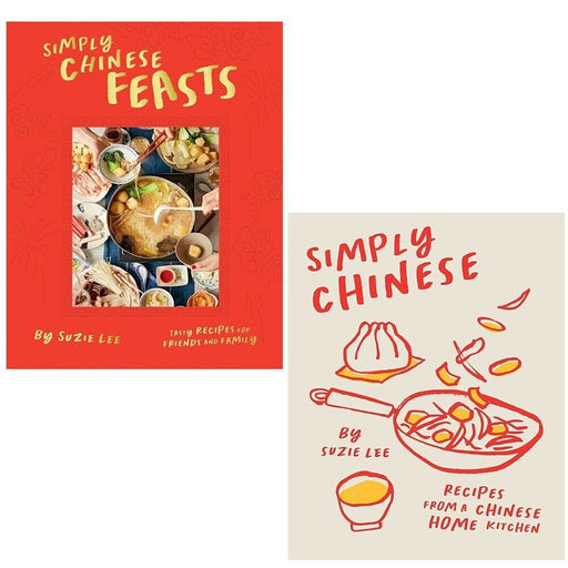 Suzie Lee Collection 2 Books Set Simply Chinese Feasts Recipes Hardcover - The Book Bundle