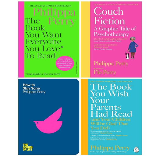 Philippa Perry Collection 4 Books Set You Want Everyone Love, Couch Fiction (HB) - The Book Bundle