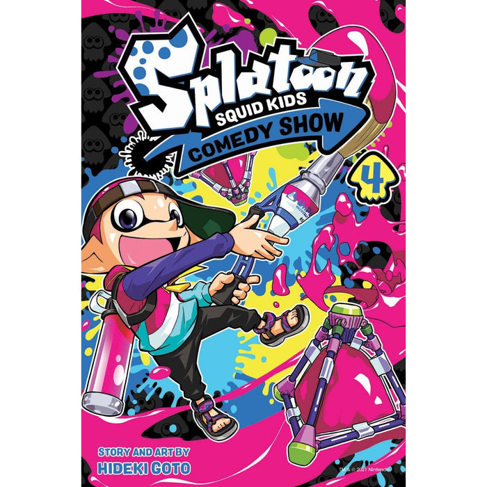 Splatoon Squid Kids Comedy Show Series 3 Books Set by Hideki Goto Vols. 1, 3, 4 - The Book Bundle