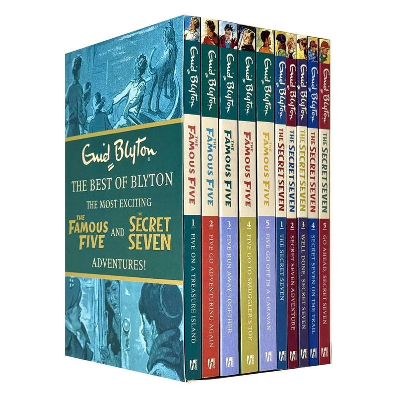 The Best of Enid Blyton The Famous Five & The Secret Seven Adventures 10 Books Collection Set (Five on a Treasure Island, Go Adventuring Again & More) - The Book Bundle