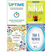 Uptime (HB), Take a Moment, Wellbeing Journal, Productivity Ninja 4 Books Set - The Book Bundle