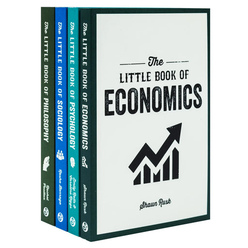 The Little Book of Philosophy, Sociology, Economics & Psychology 4 Books Collection Set - The Book Bundle