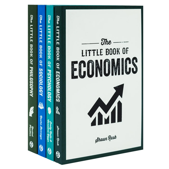 The Little Book of Philosophy, Sociology, Economics & Psychology 4 Books Collection Set - The Book Bundle