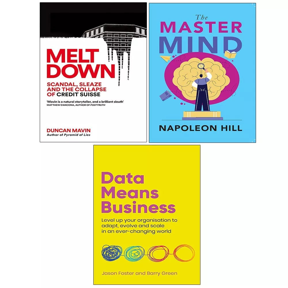 Meltdown (HB), Data Means Business, Master Mind Napoleon Hill 3 Books ...