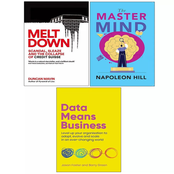Meltdown (HB), Data Means Business, Master Mind Napoleon Hill 3 Books Set - The Book Bundle