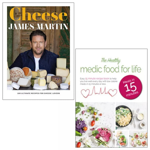 Cheese James Martin, Healthy Medic Food for Life Meals Iota 2 Books Set - The Book Bundle