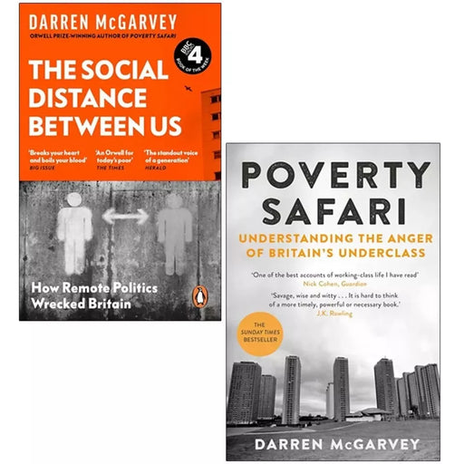Darren McGarvey Collection 2 Books Set Social Distance Between, Poverty Safari - The Book Bundle