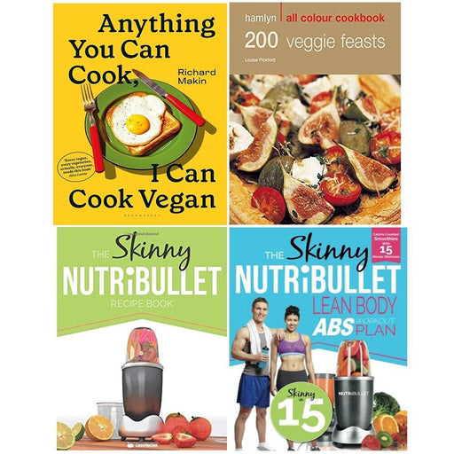 Anything You Can Cook,Hamlyn All Colour,Skinny NUTRiBULLET Recipe 4 Books Set - The Book Bundle