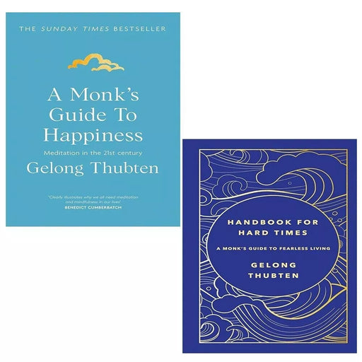 Gelong Thubten 2 Books Collection Set Handbook for Hard Times, Monk's Guide HB - The Book Bundle