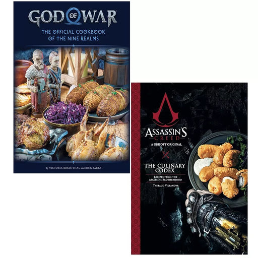God of War Rick Barba, Assassin's Creed Culinary Codex 2 Books Set Hardcover - The Book Bundle