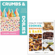 Crumbs and Doilies Cupcake Jemma,Crazy For Cookies Brownies Bars 2 Books Set - The Book Bundle