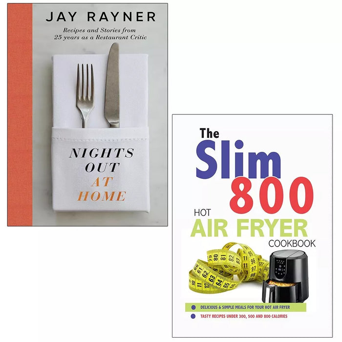 Nights Out At Home Jay Rayner, Slim 800 Hot Air Fryer Recipe 2 Books Set - The Book Bundle