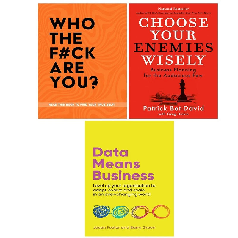 Choose Your Enemies Wisely HB, Data Means Business, Who The F*ck Are You 3 Books Set - The Book Bundle