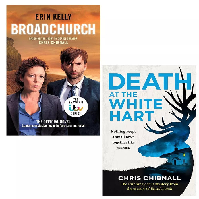 Chris Chibnall, Erin Kelly 2 Books Set Death At The White Hart (HB), Broadchurch - The Book Bundle