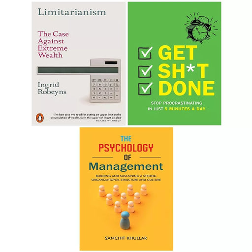 Limitarianism, Psychology of Management, Get Sh t Done Chartwell 3 Books Set - The Book Bundle