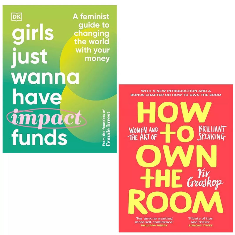 Girls Just Wanna Have Impact Funds, How to Own the Room 2 Books Set Hardcover - The Book Bundle