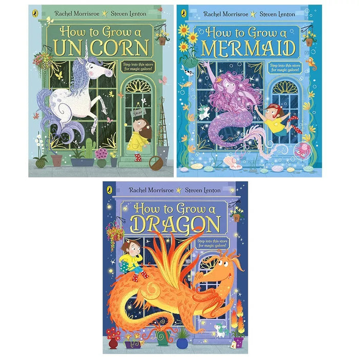 Rachel Morrisroe Collection 3 Books Set (How to Grow a Unicorn, Mermaid, Dragon) - The Book Bundle