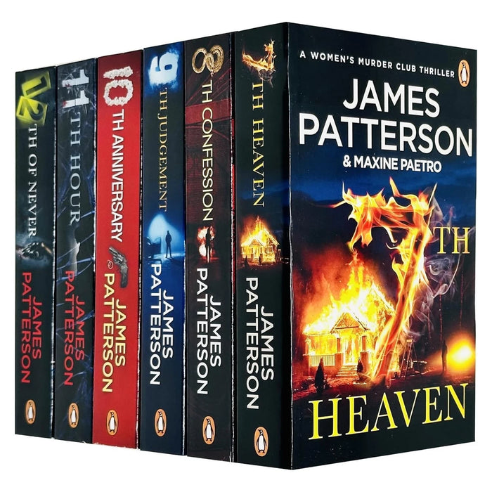Women’s Murder Club Series Books 7 - 12 Collection Set by James Patterson (Heaven, Confession, Judgement, Anniversary, Hour & Never) - The Book Bundle
