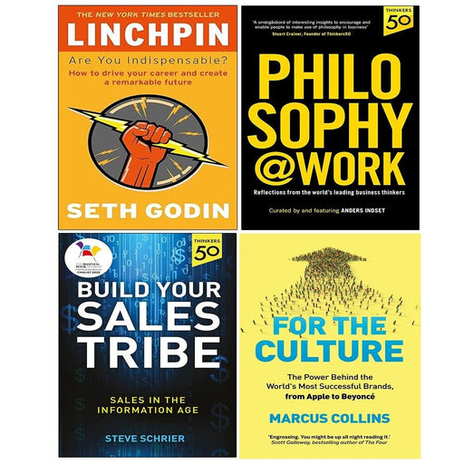 Build Your Sales Tribe, Linchpin, Philosophy Work, For the Culture 4 Books Set - The Book Bundle