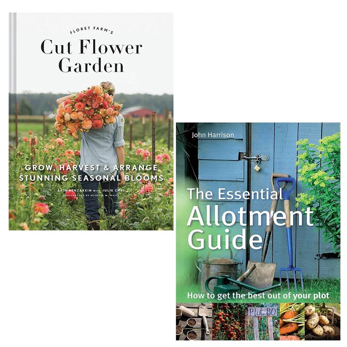 Floret Farm's Cut Flower Garden (HB), Essential Allotment Guide 2 Books Set - The Book Bundle