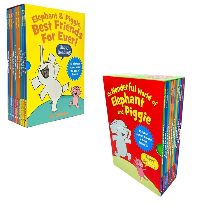 Elephant Piggie Best Friends Ever & Wonderful World of Elephant Piggie 20 Books Set - The Book Bundle