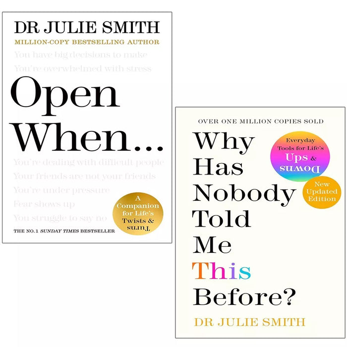 Julie Smith Collection 2 Books Set Open When, Why Has Nobody Told Me This Before - The Book Bundle
