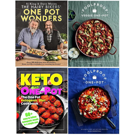 One Pot Wonders (HB),Ketogenic Diet,Foolproof Vegetarian (HB) 4 Books Set - The Book Bundle