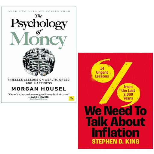 We Need to Talk About Inflation Stephen D King, Psychology of Money 2 Books Set - The Book Bundle